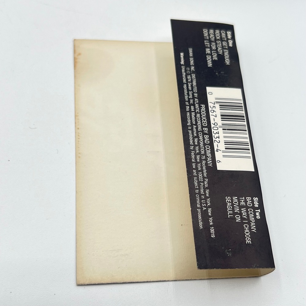 Bad Company‎ Cassette Tape Swan Song CS 8501 Vintage Rock Music Album - Picture 8 of 10
